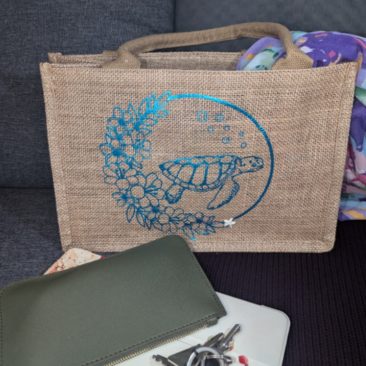 Tote Bag en Jute Azur