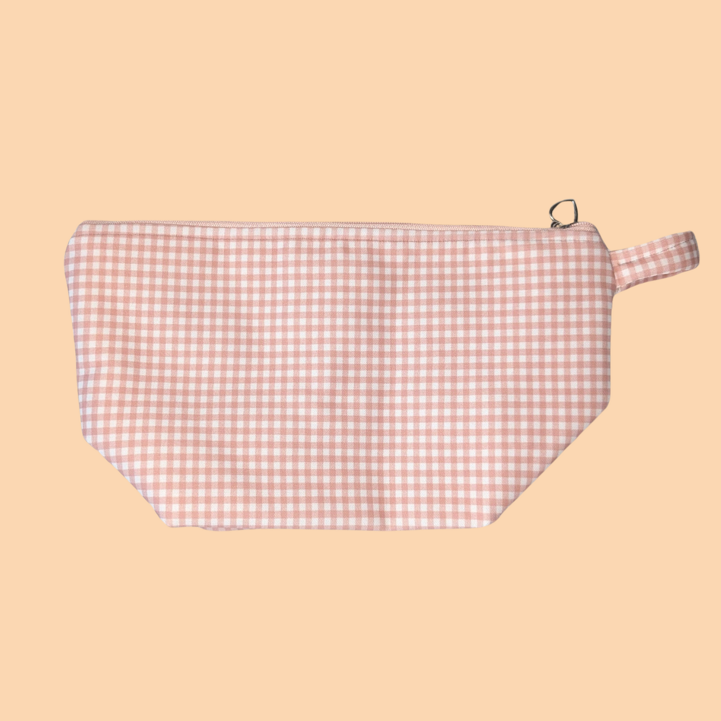 Trousse Triangle Vichy Rose