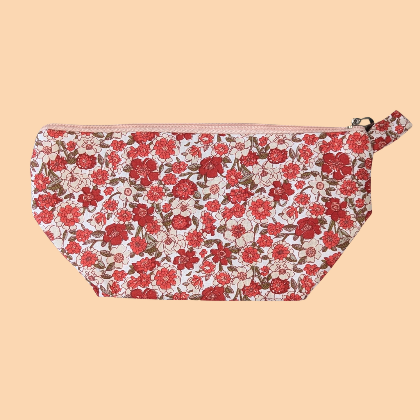 Trousse Triangle Fleur Rouge