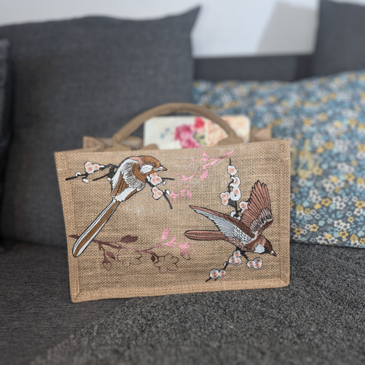 Tote Bag en Jute Sakura