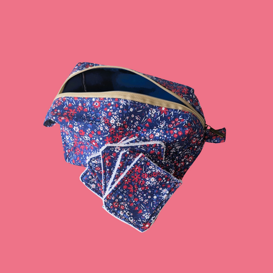 Duo Trousse Fleur Bleue