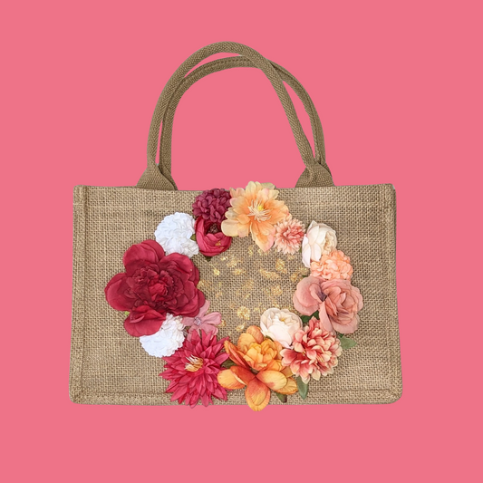 Tote Bag en Jute Flower
